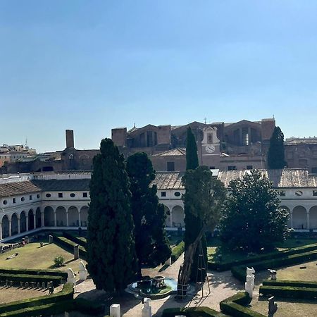 Camera X2 Con Splendida Vista Sulle Terme Di Diocleziano E Sul Chiostro Di Michelangelo Rome Exterior photo